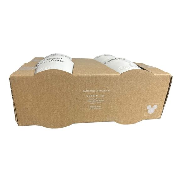 Rae Dunn Disney Princess Cinderella 8oz Set Of 4 Ceramic Ramekins - Picture 4 of 6